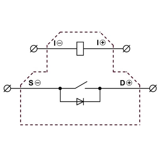 Złączka RSE KT DC 20A - 30VDC/30VDC(OV) z półprzewodnikowym przekaźnikiem 24 VDC unipolarny - obrazek 2