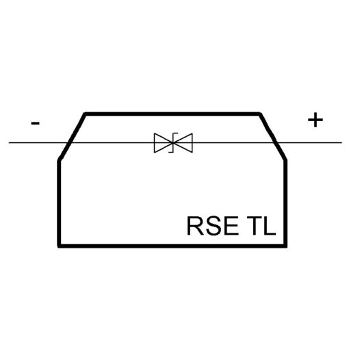Złączka RSE TL 400V z dwukierunkową diodą transil (z ochroną przeciwprzepięciową) - obrazek 2