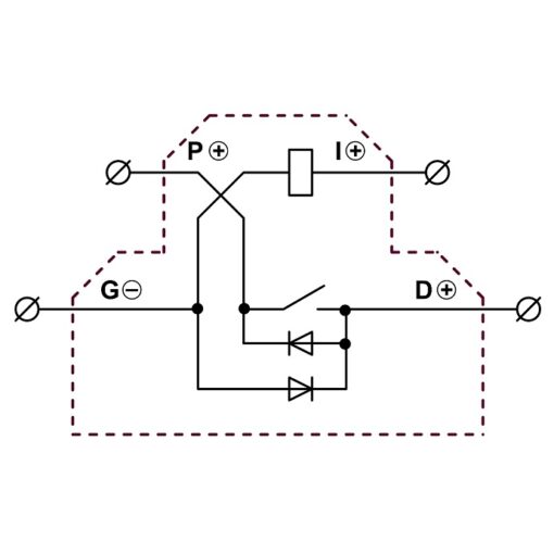 Złączka RSE KT U 3A - 30VDC/30VDC(OV) z wyłącznikiem mocy względem zasilania - obrazek 2