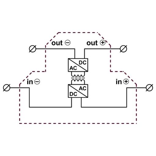 Złączka RSE SZ 24/12V DC  z przetwornicą DC/DC z 24 na 5-24VDC z transformatorem - obrazek 2