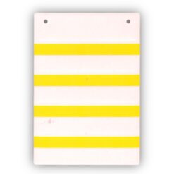 Etykieta KCCM-Y 33,75x13 samoprzylepna na przewód - bez opisu (karta - 32 szt.) - Żółta