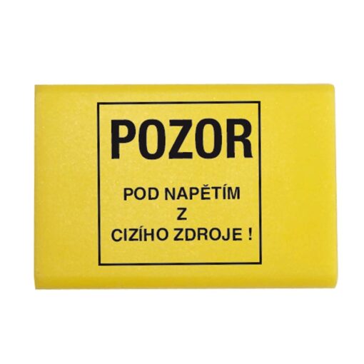Osłona górna złączki RSA4A na 4 zaciski (tekst pod napięciem ze źródła zewnętrznego) - Żółta