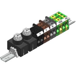 Listwa zaciskowa słupowa SV - B - 9.35.4/2 (dwa gniazda bezpieczników)