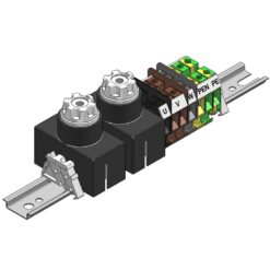 Listwa zaciskowa słupowa SV - B - 6.10.4/2 (dwa gniazda bezpieczników)