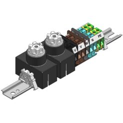 Listwa zaciskowa słupowa SV - B - 6.10.5/2 (dwa gniazda bezpieczników)