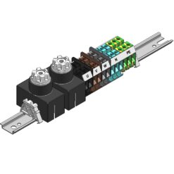 Listwa zaciskowa słupowa SV - B - 9.10.5/2 (dwa gniazda bezpieczników)