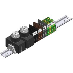 Listwa zaciskowa słupowa SV - B - 9.16.4/2 (dwa gniazda bezpieczników)