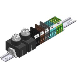 Listwa zaciskowa słupowa SV - B - 9.16.5/2 (dwa gniazda bezpieczników)
