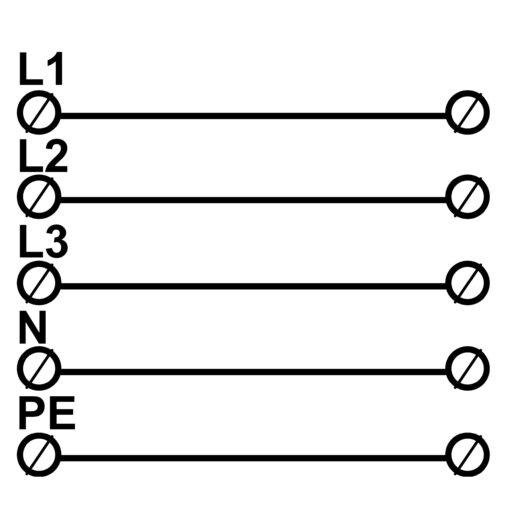 Złączka uniwersalna (Al/Cu) ETB 35/1x5 (L1,L2,L3,N,PE) - obrazek 2