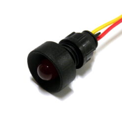Lampka LED czerwona 12-24V AC/DC (klosz 10mm)