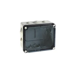 EVT171IP65-Puszka-hermetyczna-LIGHT-167x191x100-pokrywa-transparentna-z-dlawicami-6xM25-4xM40