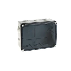 EVT231IP65-Puszka-hermetyczna-LIGHT-197x260x100-pokrywa-transparentna-z-dlawicami-4xM25-6xM40