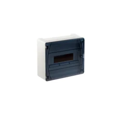GPS12PT/RAIP40-Rozdzielnica-modulowa-1x12-GOLD-P-natynkowa-drzwi-transparentne-PUSH-IN-PE+N