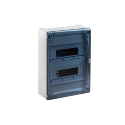 GPS24PT/RAIP40-Rozdzielnica-modulowa-2x12-GOLD-P-natynkowa-drzwi-transparentne-PUSH-IN-PE+N