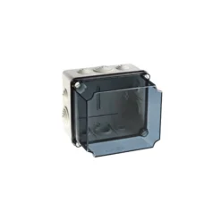 GSVT171IP65-Puszka-hermetyczna-wysoka-LIGHT-167x191x160-pokrywa-transparentna-z-dlawicami-6xM25-4xM40