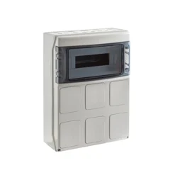 IP65 Rozdzielnica budowlana 1x12 STAR (1500V DC) PE+N z otworami na gniazda przemysłowe