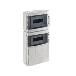 IP65 Rozdzielnica budowlana 2x12 STAR (1500V DC) PE+N z otworami na gniazda przemysłowe