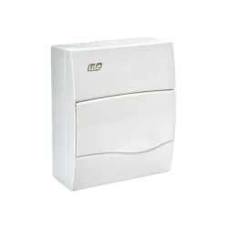 BV8PO/RR IP40 Rozdzielnica modułowa 1x8 COMBI natynkowa (drzwi białe) PE+N
